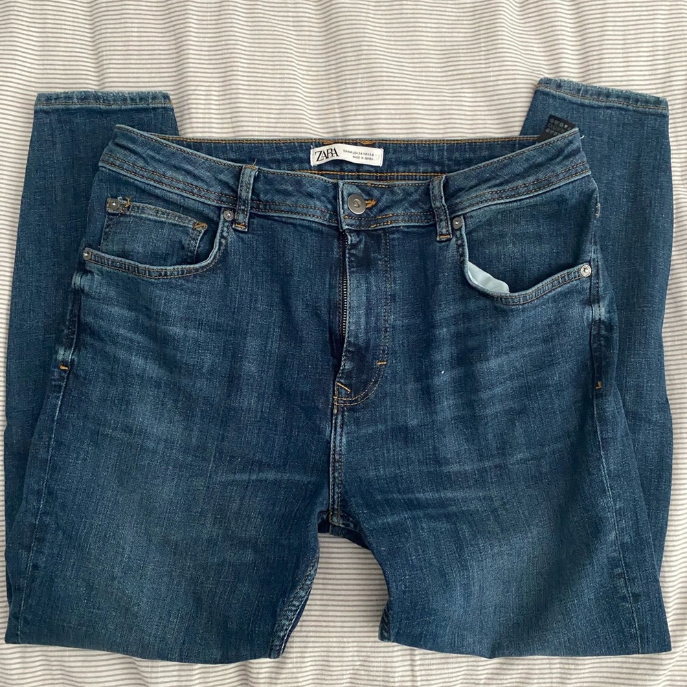 Mens ZARA Skinny Cropped Carrot Jeans